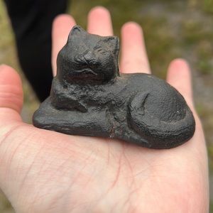 Antique Black Cat Paperweight